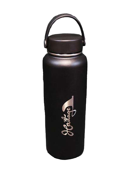 Thermos 40oz Stainless Steel Wide Mouth Hydration Bottle Black